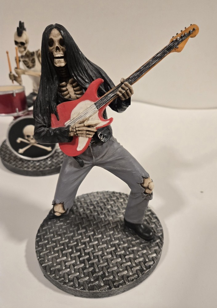 Skeleton Rock & Roll Statues