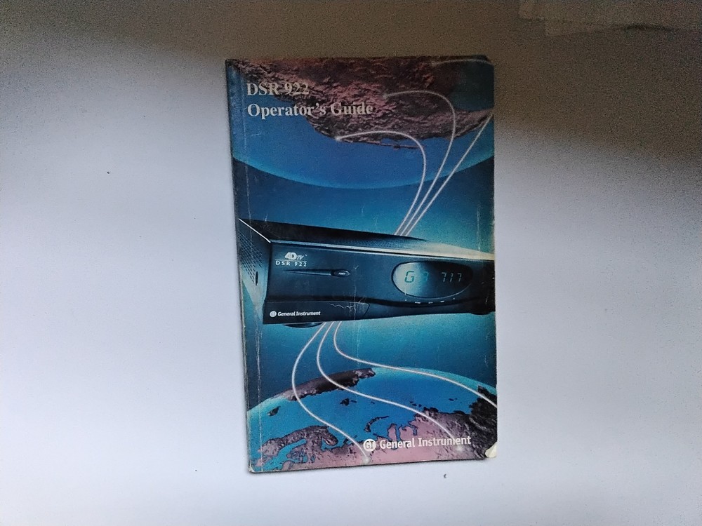 DSR 922 Opperators Guide