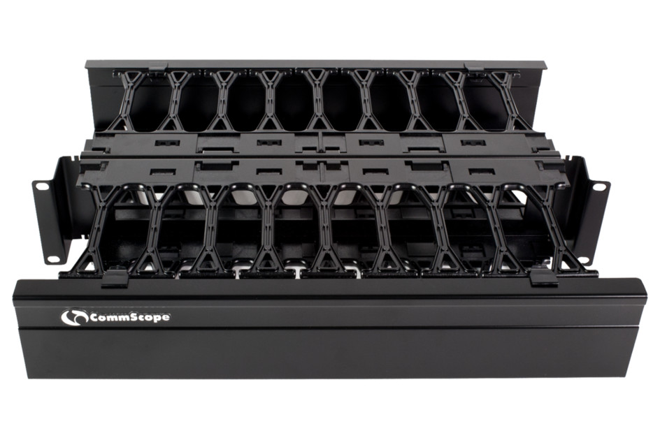 Commscope Network HTK-19-DS 2U Horizontal Trough Kit Double Sided 760128850 Rack