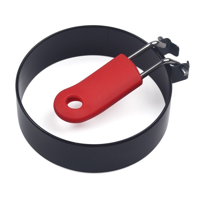 2PCS/Set Round Egg Fried Mold Pancake Shaper Egg Rings Kitchen Tool with Handle