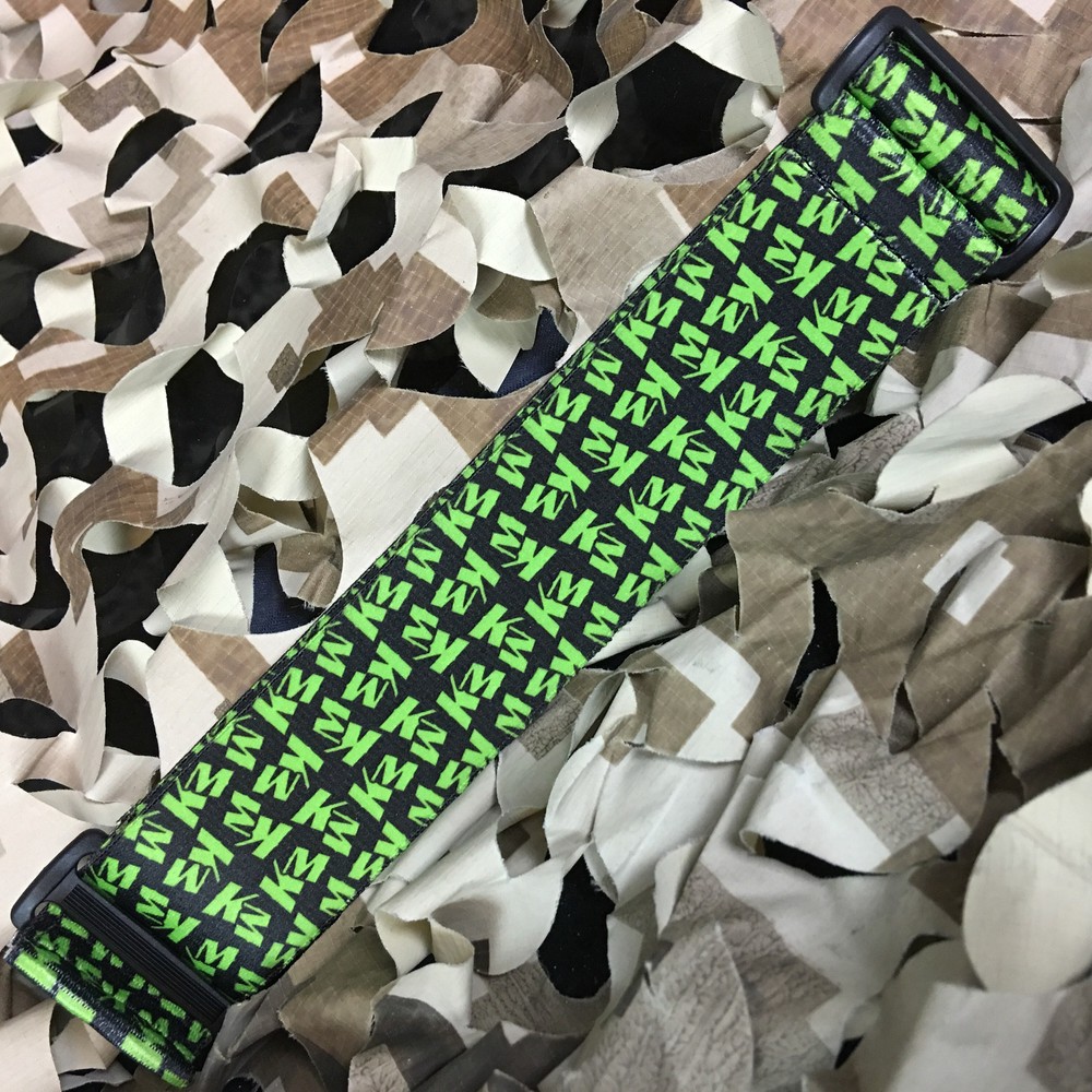 NEW KM Paintball Universal Mask Goggle Strap - 09 Da Strap Lime Green