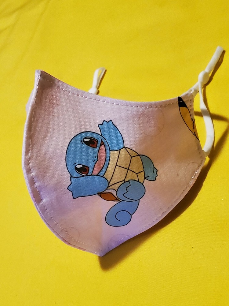 Kids Pokemon Squirtle Adjustable Face Mask