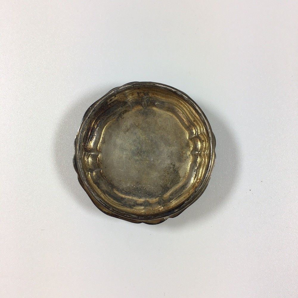 Antique German Solid Sterling Silver Pill Box “Ida” 2.5cm In Height