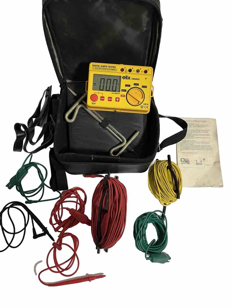 EM480D Digital Ground Resistance Tester Earth Resistance Tester Testing