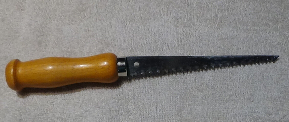 Hacksaw Blade With Wooden Pommel