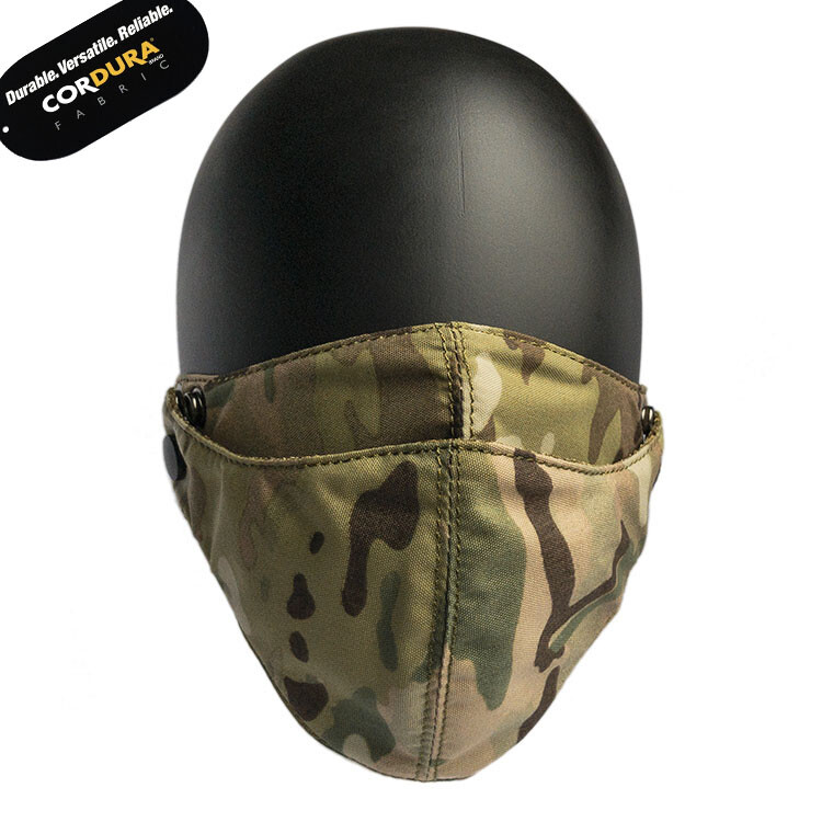 Tactical Riding Half Face Mask Double Layer Camouflage Face Shield