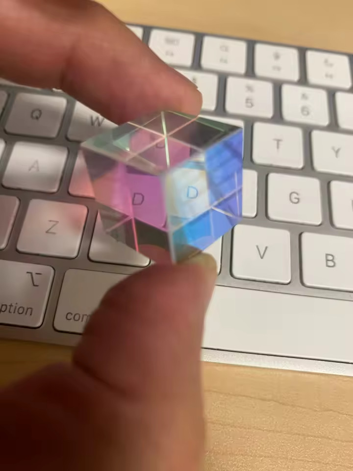 Beam Combine Cube Prism Mirror For Diode Module Toy Physics Teaching