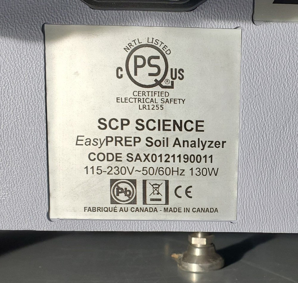 SCP SCIENCE EASYPREP SOIL ANALYZER SAX0121190011