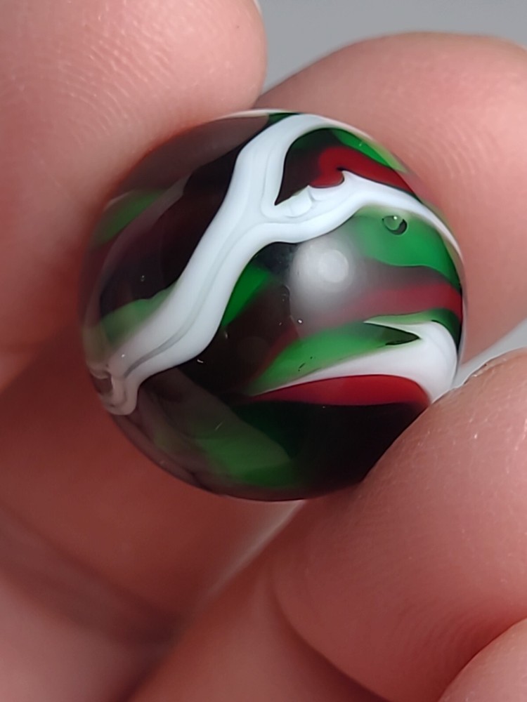 Contemporary Red Green White Brown Marble