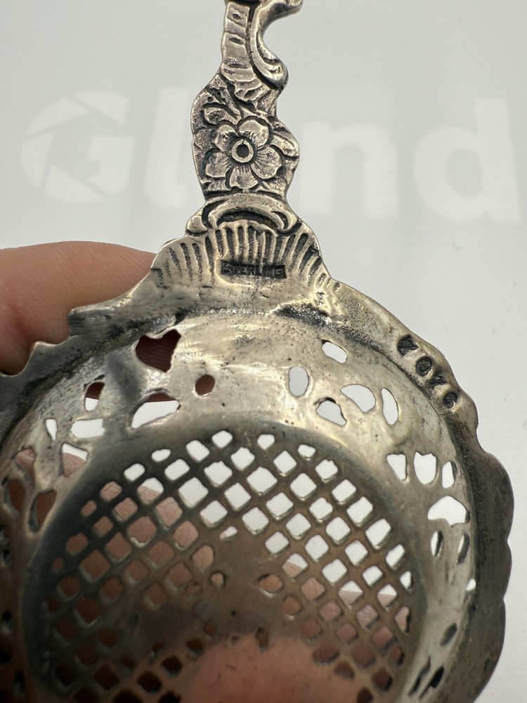 Vintage Marshall field TEA STRAINER Sterling Silver Read!