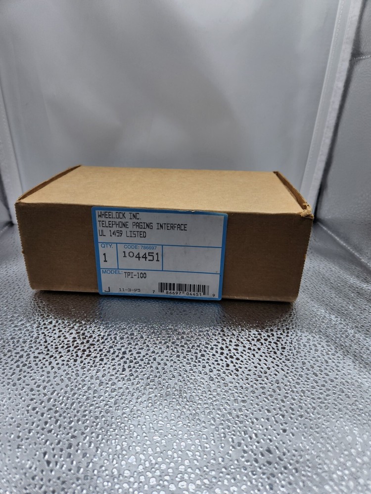 Wheelock Inc Telephone Paging Interface. NOS