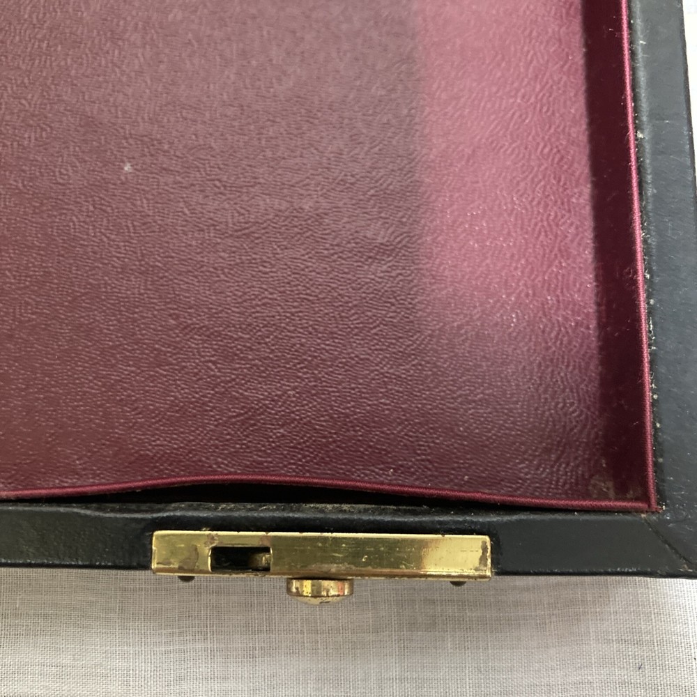 L.D. McCauley Inc Leather Hard Shell Presentation Box Case