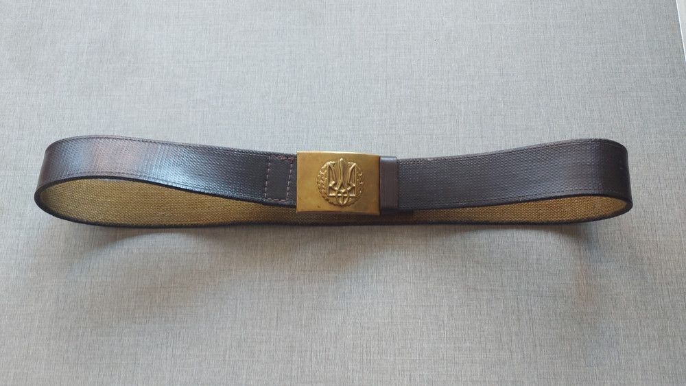 Ukrainian army belt with trident buckle