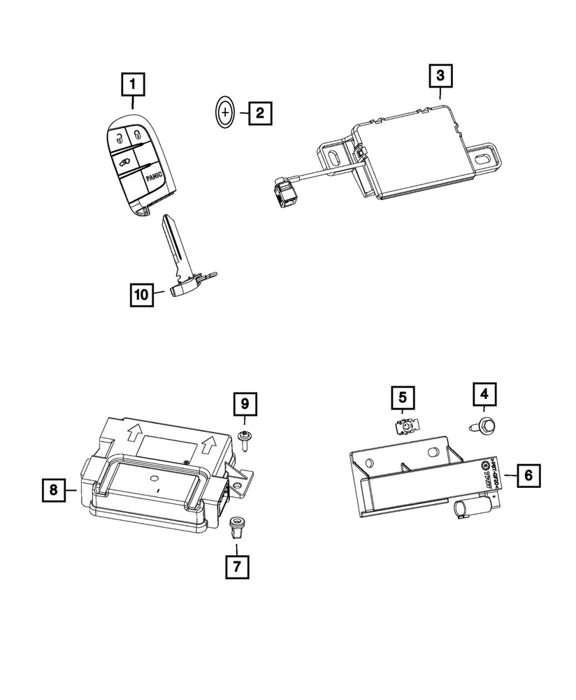 Genuine Mopar Radio Frequency Module 68321698AA