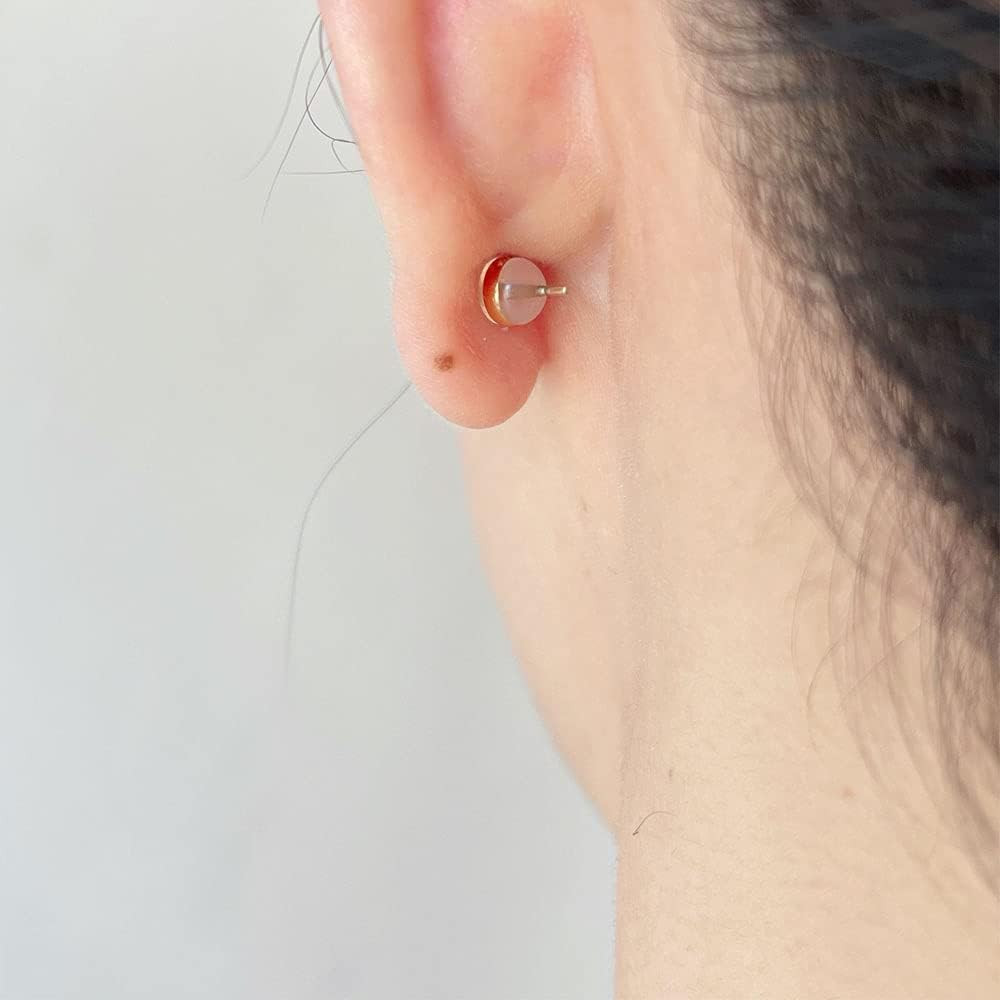12Pcs Soft Silicone Earring Backs for Studs Silver&Gold Belt Rubber Earring Back