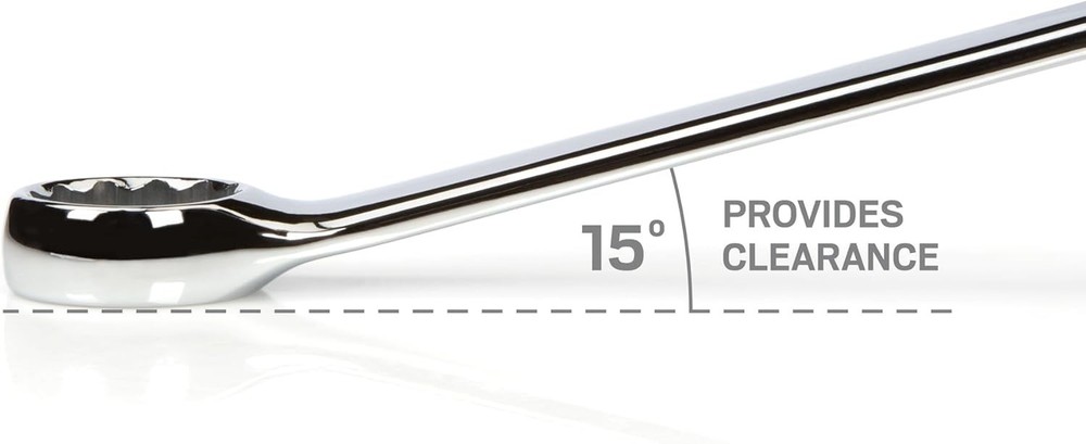High-Performance 25 mm Combination Wrench - Chrome Finish & Mechanical Leverage