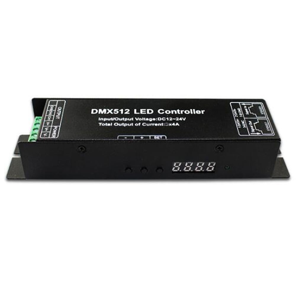 4 Channel 16A RGBW DMX512 Decoder Controller DMX Dimmer stage lighting contro...