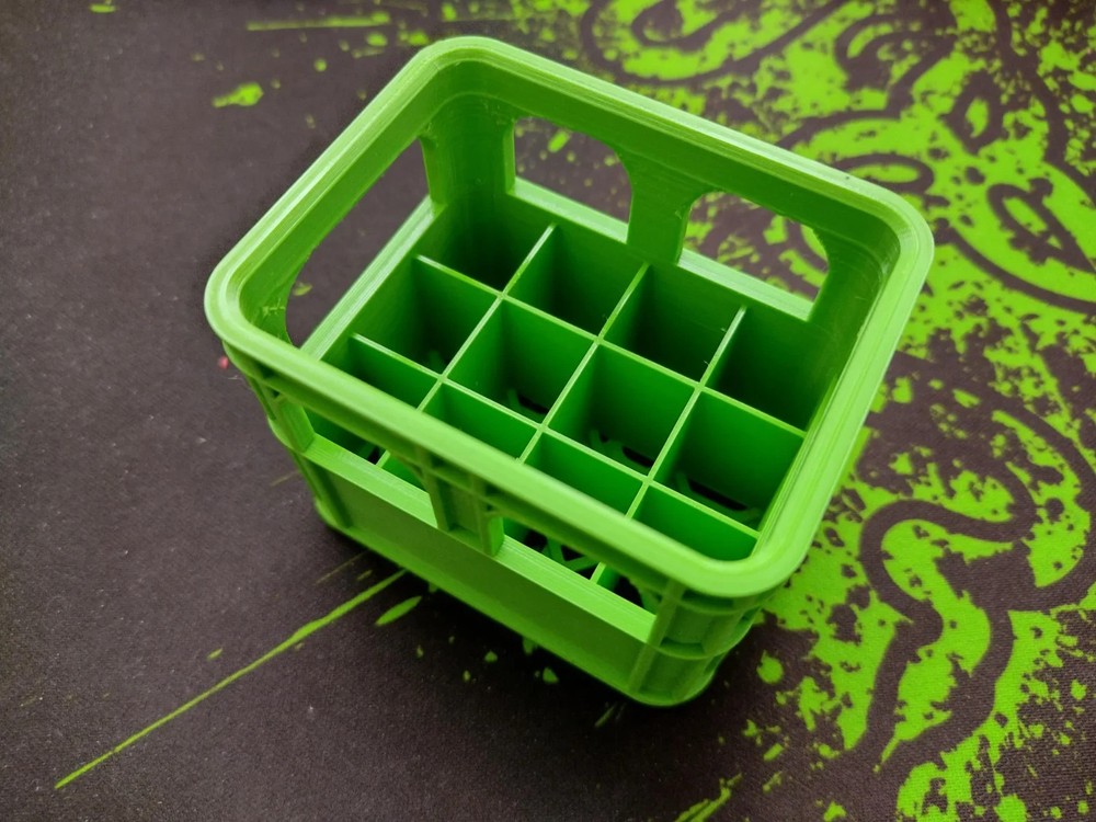 Multi Color Stackable Crate Battery Holder for AA, AAA, Optional Crate Tray