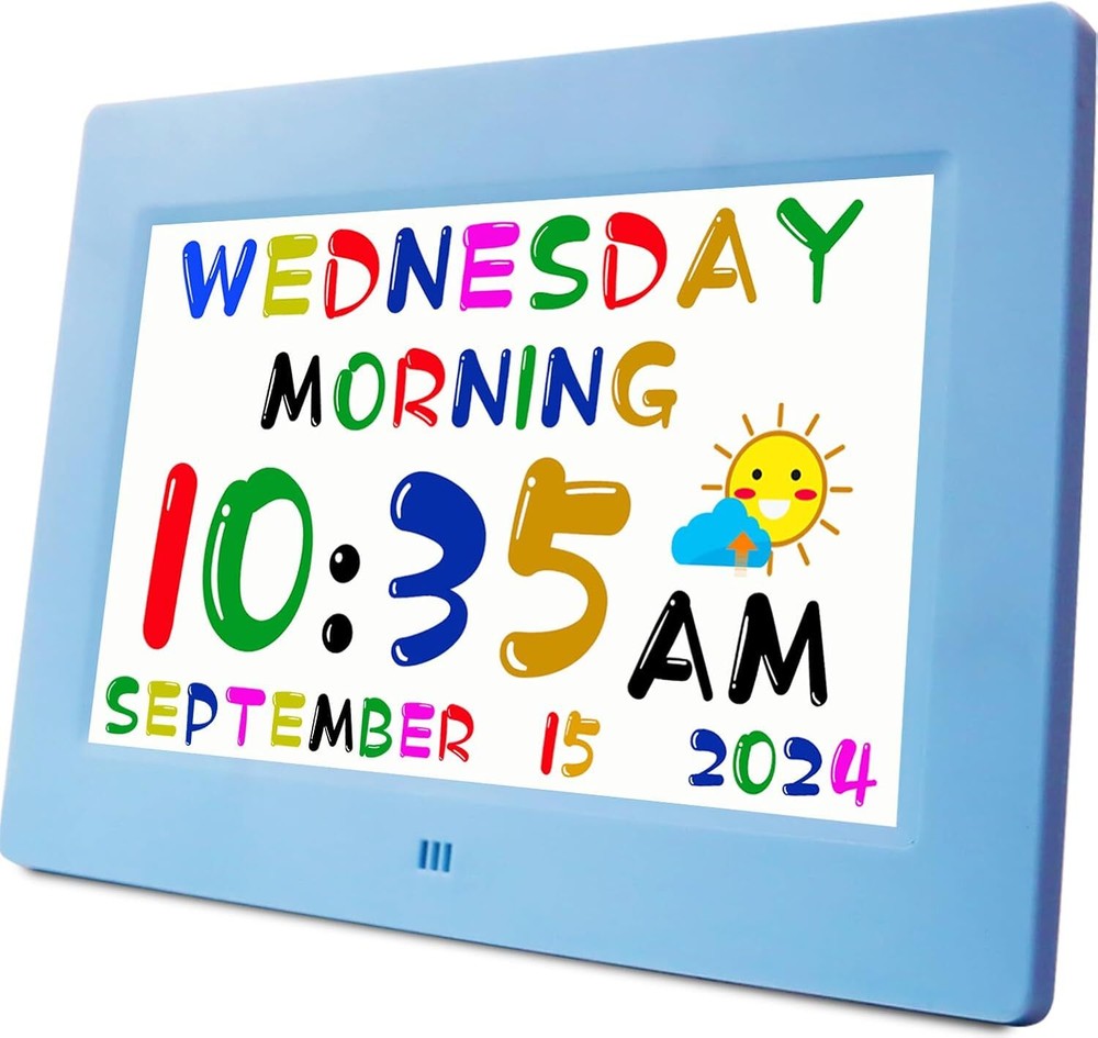 Digital teaching clock speaking time, 24-hour alarm customizable reminder