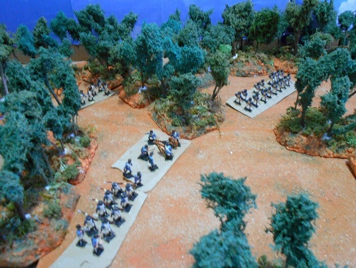 4 Forest Terrain Modules for Wargames, HO Scale Model Train Layout, Scenery