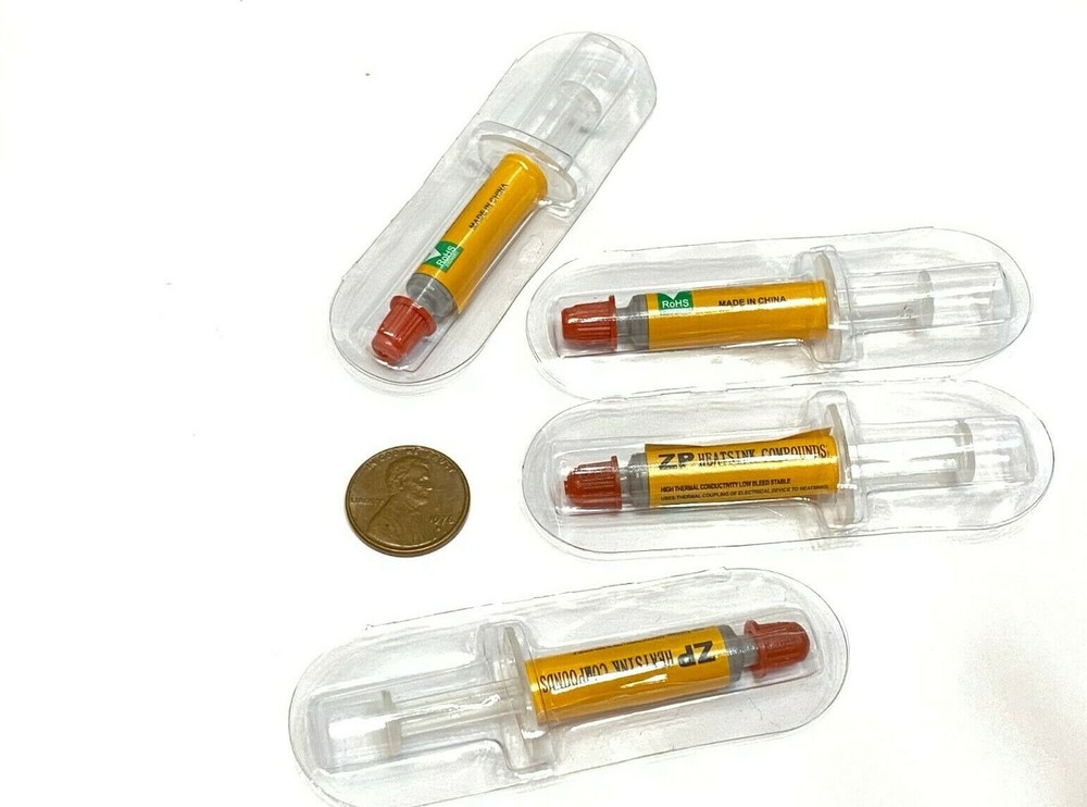 10 Pieces Silver Thermal Grease CPU Heatsink Compound Paste Syringe B24