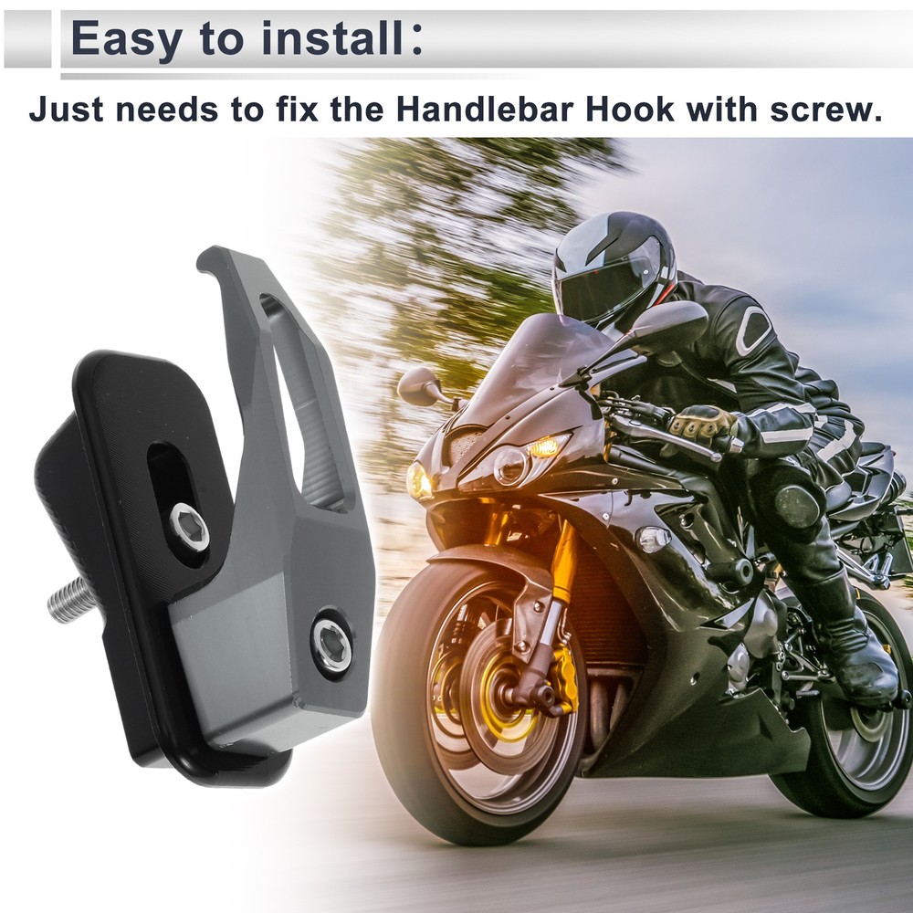 Motorcycle Storage Hook 1 Set Titanium 78mm