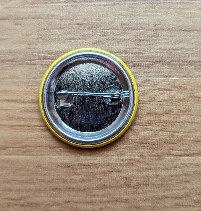 Smiley Face Yellow 1.25" Pinback Button Pin Accessory