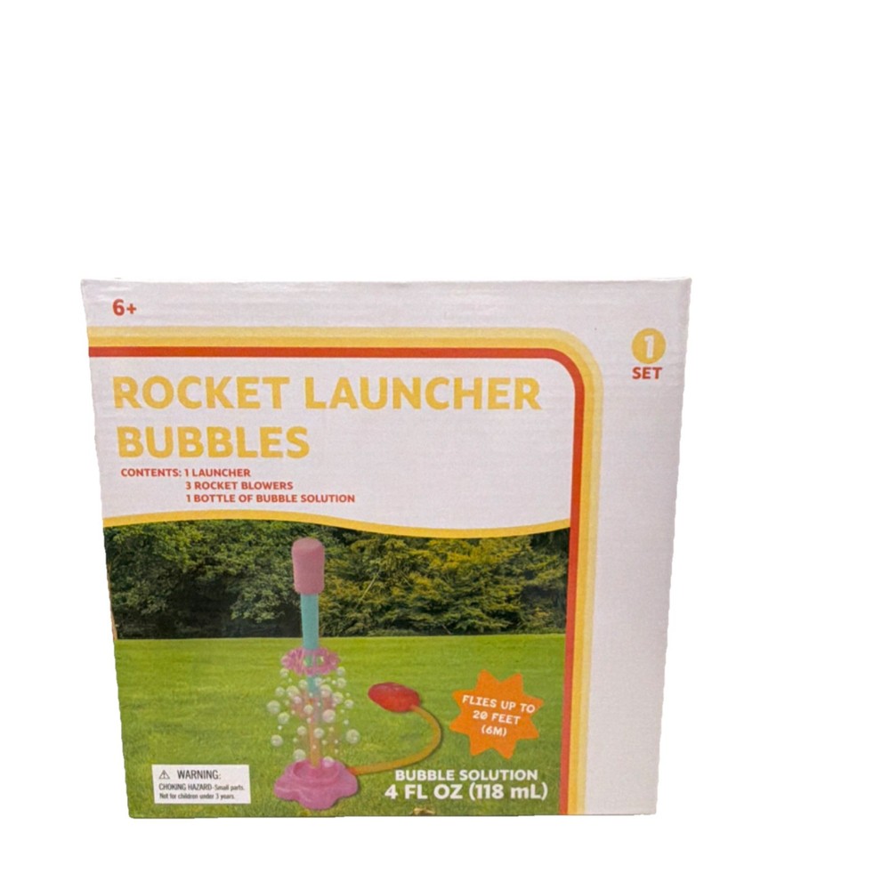 Ankit Distributors Ltd. Rocket Launcher Bubbles Set with 4 fl oz Bubble Solution