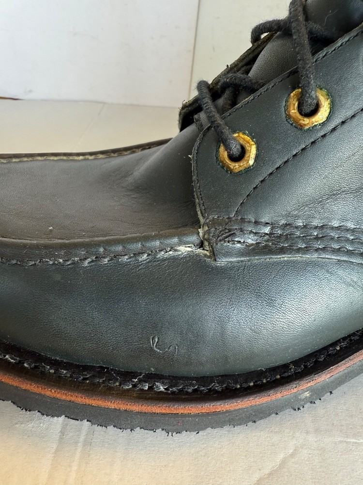 Chippewa Black Leather Highlander Work Boots - Vibram Men's Size 10D With Box