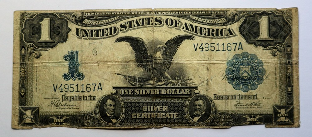 KEY 1899 1$ BLACK EAGLE SILVER CERTIFICATE