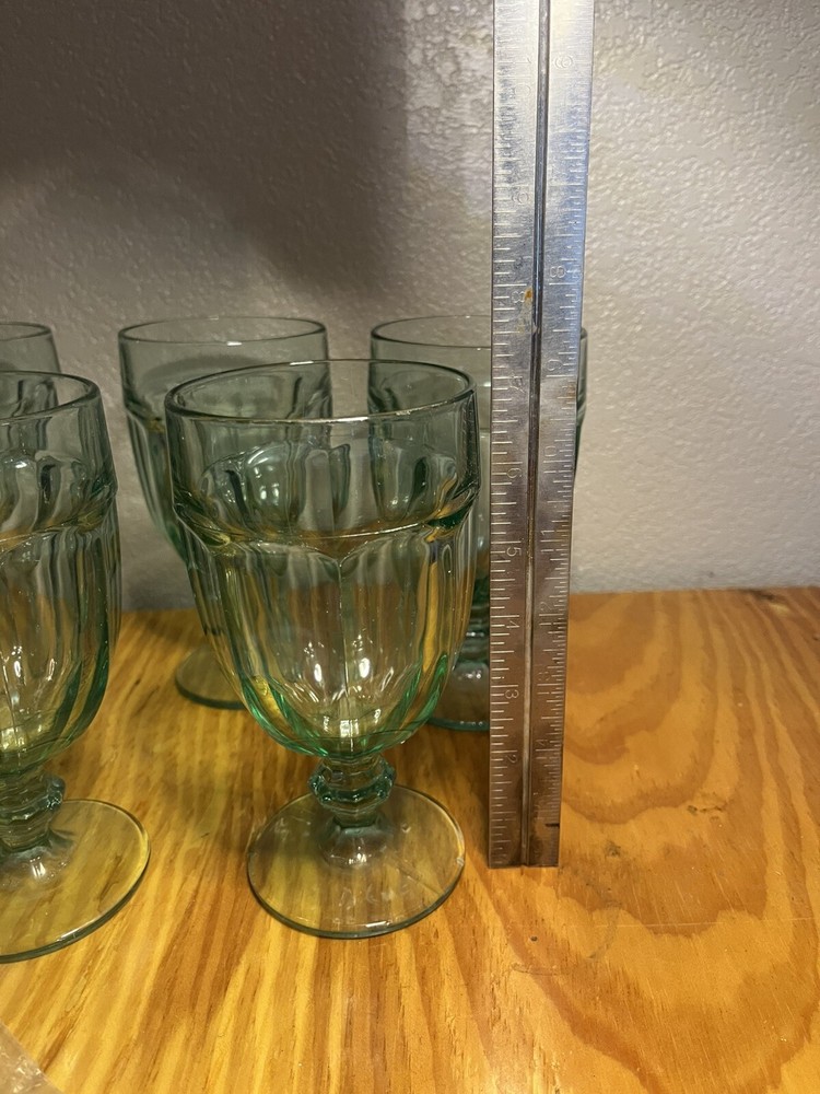 Libbey Duratuff Spanish Green Goblet