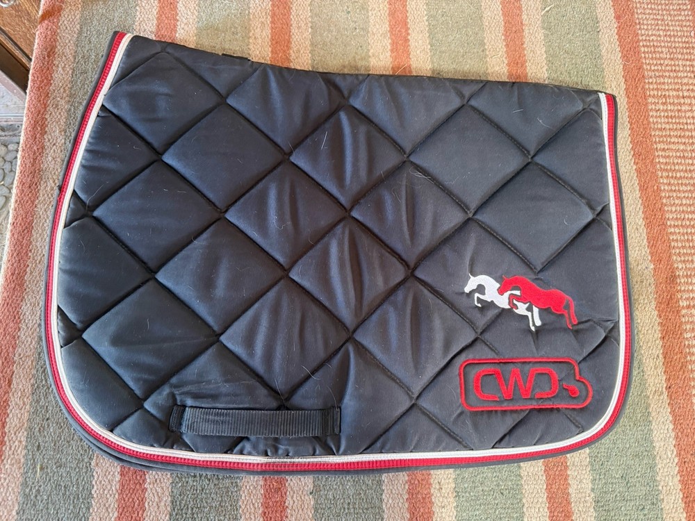 CWD Jump Saddle Pad - Black And Red
