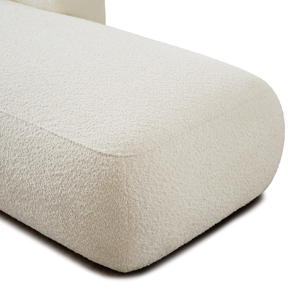 Modern Upholstered Chaise Lounge with Pocket Spring Support