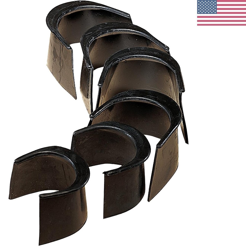 Essential 4-Inch Replacement Pool Table Pocket Liners - 6 Durable Rubber Liners