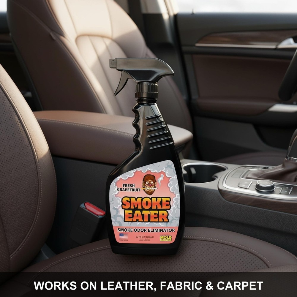 Smoke Eater Odor Eliminator Spray, Fresh Grapefruit, 22 oz — Breaks Down S