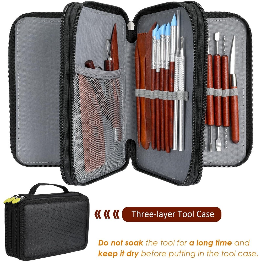 42pcs Pottery Tools, Clay Tools, Sculpting Tools, Pottery Kit, Dry Clay Tools...