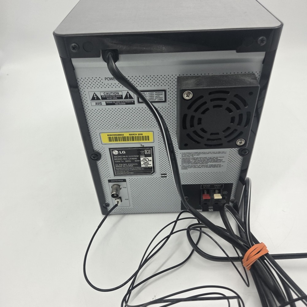 LG Micro Hi-Fi System LFA840 CD AUX Input iPod TESTED