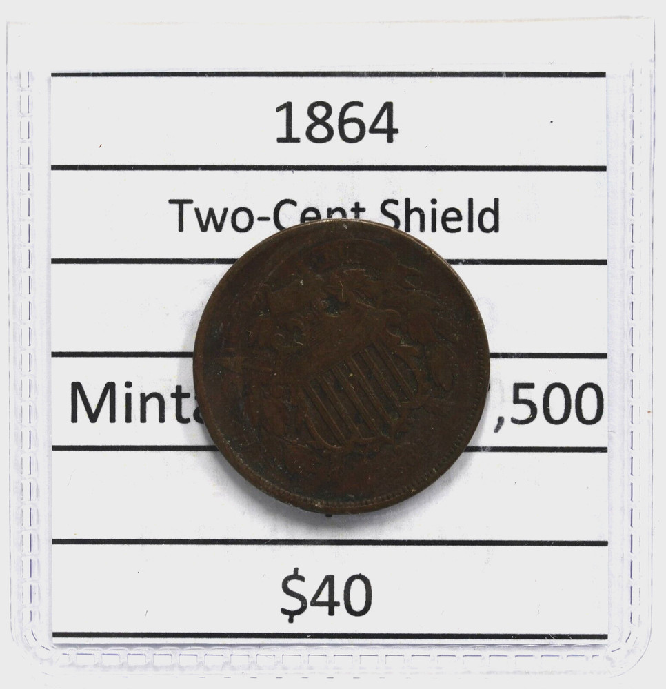 1864 2 Cent Piece