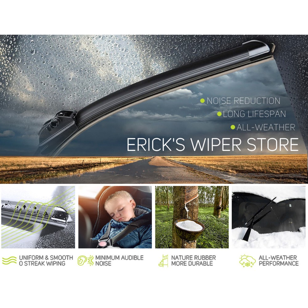 Windshield Wiper Blades Direct Connect Size 24" & 18" - Front Left Right Set New