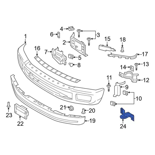 Genuine Ford Tow Hook HC3Z17A954B