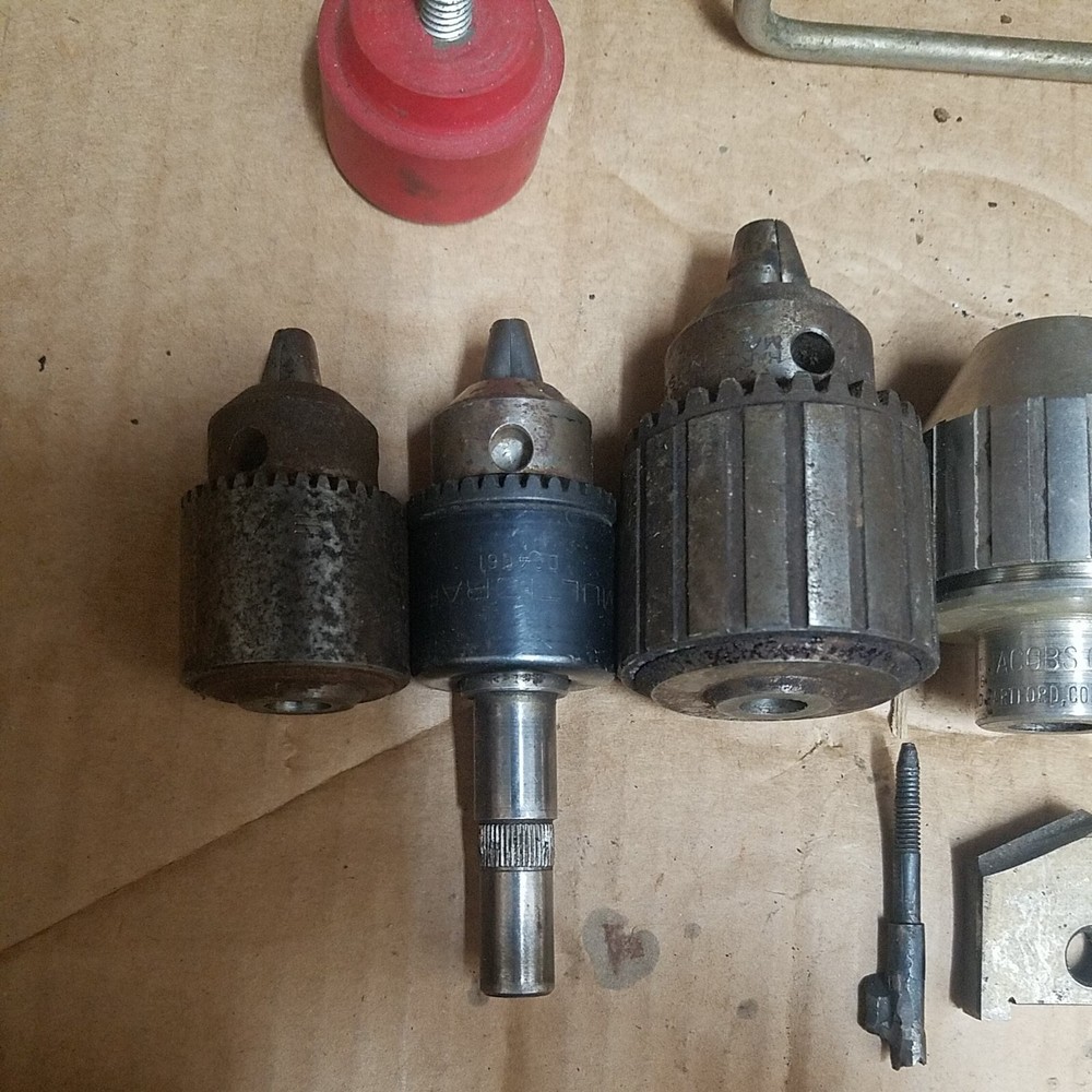 9 Machinist Drill Chucks Several Sizes Types Mainly Jacobs