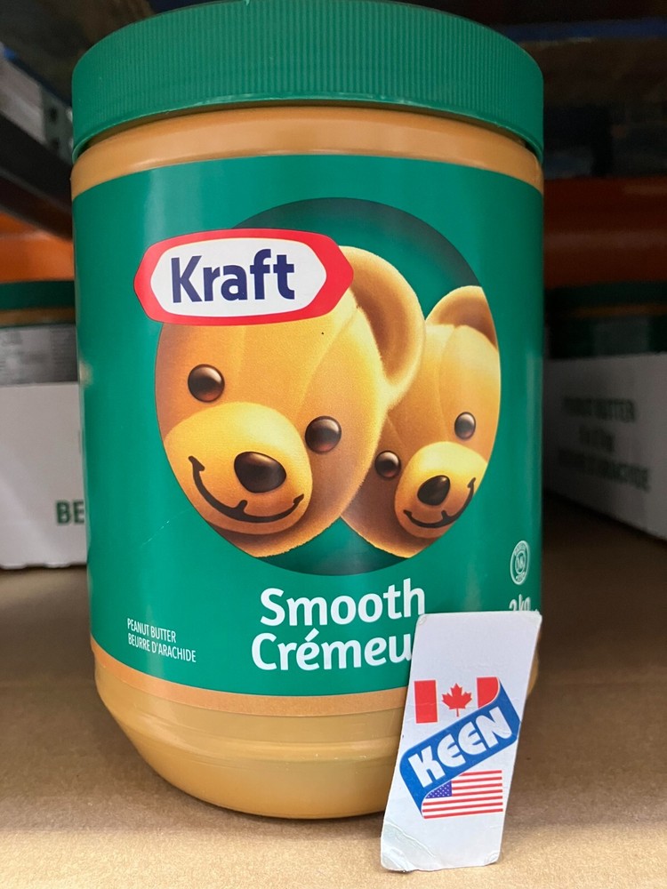 QTY:2), Kraft CANADA Smooth Peanut Butter, 2kg