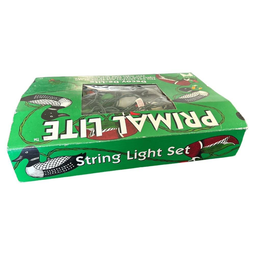 Vintage Primal Lite Duck String Light Set Ducks 1993