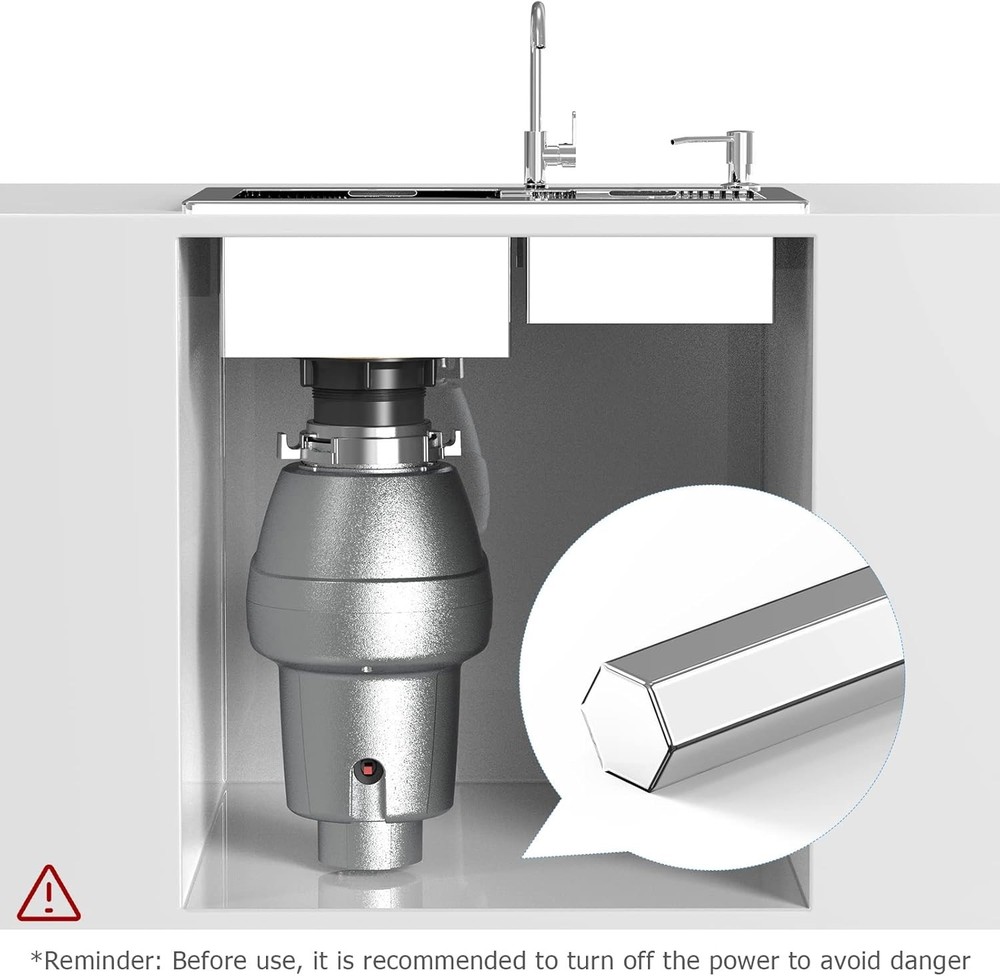 Compact 2-Pack Garbage Disposal Allen Wrench - Durable & Efficient Solution