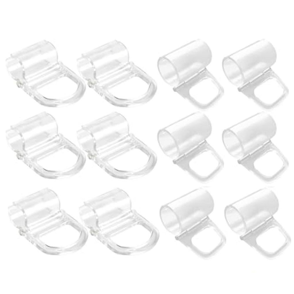 Practical and Stylish Roller Shade Pull Down Clips Transparent Set of 12