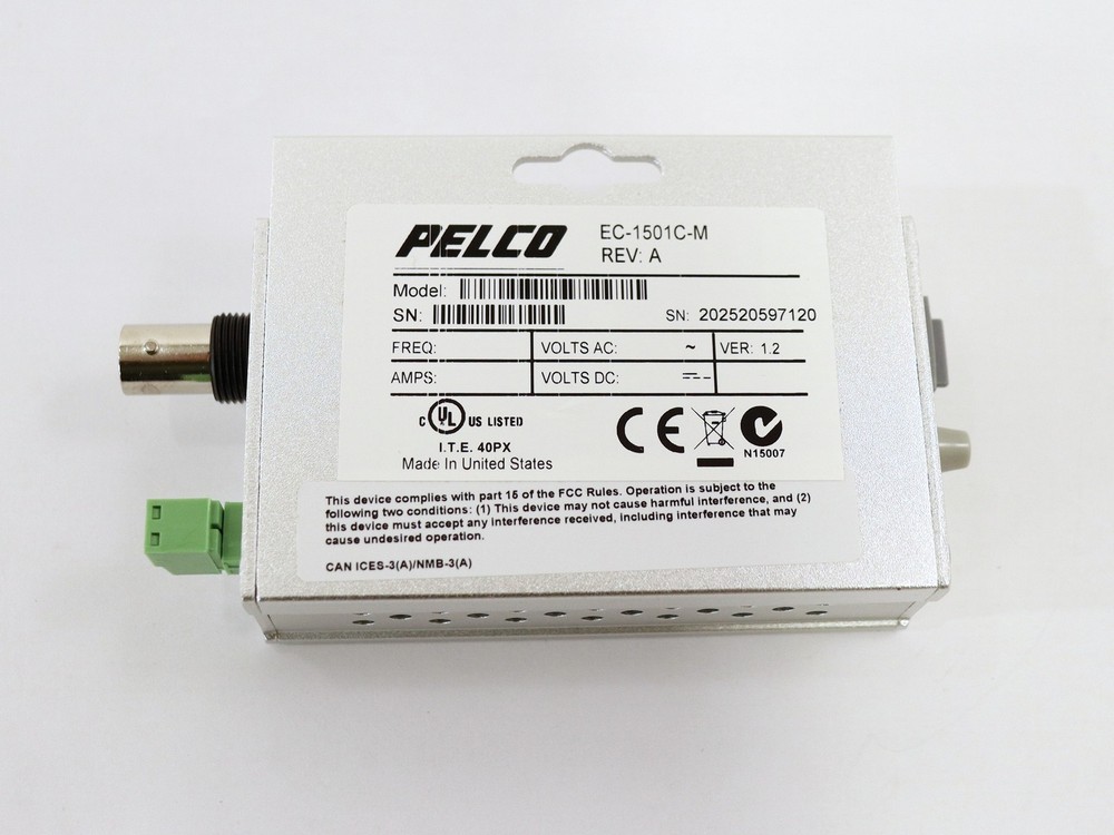 Pelco EC-1501C-M EConnect RJ45 Ethernet Single Local/Remote Extender