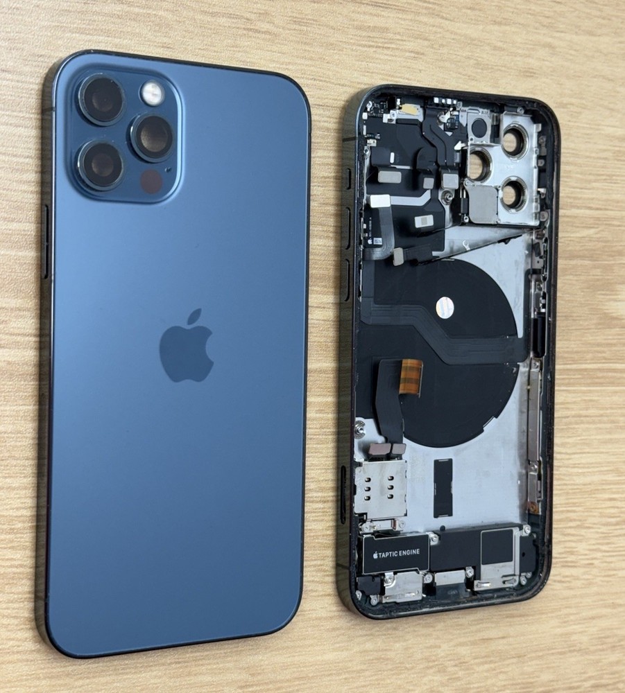 iPhone 12 Pro Pacific Blue Back Housing Replacement Original OEM Grade B