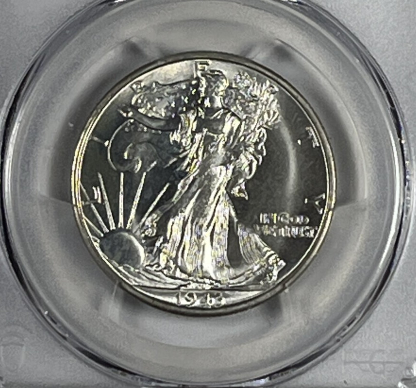 1943-S Walking Liberty Half Dollar : PCGS MS66