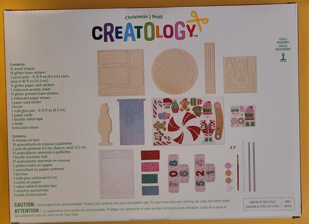 Creatology Nutcracker Countdown Kit Christmas Crafts Kids 6+ NEW SEALED