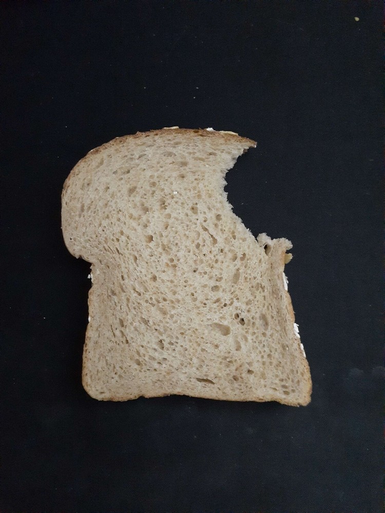 slice of bread slightly used